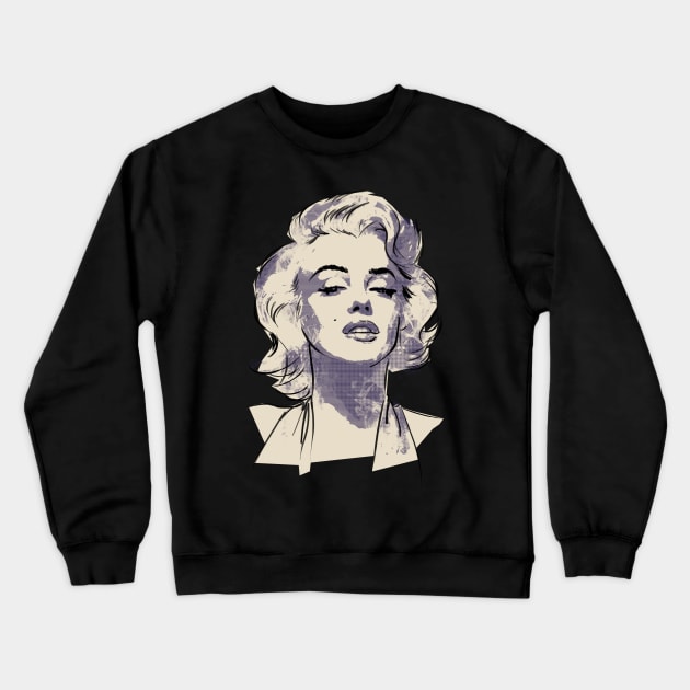 Marilyn Monroe Crewneck Sweatshirt by Ed Labetski Art